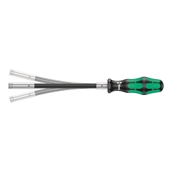 Wera® 05028161001 393 S Extra Slim Bit Holding Screwdriver With Flexible Shaft, 1/4 in Hex Drive, 272 mm OAL