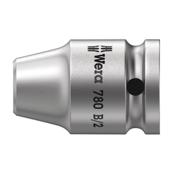 Wera® 05042665001 780 B Adapter, For Use With DIN ISO 1173-C 8 5/16 in Hex Drive Insert Bits, 3/8 in Female Square Drive, 5/16 in Hex Drive