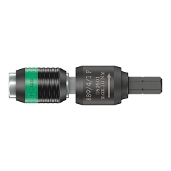 Wera® 05052501001 889/4/1 F Rapidaptor Free-Running Bit Holder, 1/4 in Hex Drive, 64 mm OAL