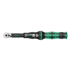 Wera® 05075605001 Click-Torque A 6 Adjustable Torque Wrench, 1/4 in Drive, 2.5 to 25 N-m, Hex Drive Reversible Ratchet Head, 0.1 N-m Graduation, 11-27/64 in OAL, DIN EN ISO 6789-1:2017-07