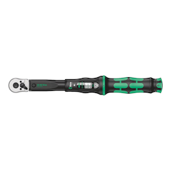 Wera® 05075610001 Click-Torque B 1 Adjustable Torque Wrench, 3/8 in Drive, 10 to 50 N-m, Square Drive Reversible Ratchet Head, 0.25 N-m Graduation, 14-11/64 in OAL, DIN EN ISO 6789-1:2017-07