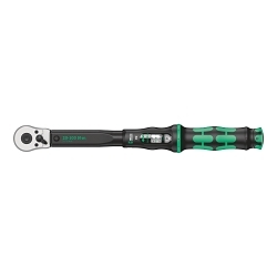 Wera® 05075621001 Click-Torque C 2 Adjustable Torque Wrench, 1/2 in Drive, 20 to 100 N-m, Square Drive Reversible Ratchet/Teardrop Head, 0.5 N-m Graduation, 15-15/16 in OAL, DIN EN ISO 6789-1:2017-07