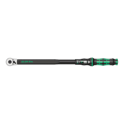 Wera® 05075623001 Click-Torque C 4 Adjustable Torque Wrench, 1/2 in Drive, 60 to 300 N-m, Square Drive Reversible Ratchet/Teardrop Head, 1 N-m Graduation, 23-27/64 in OAL, DIN EN ISO 6789-1:2017-07