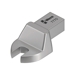 Wera® 05078604001 7770 Interchangeable Torque Wrench Head With Safety Pin, 22 mm L x 22 mm W Open End Head, 11 mm Drive, 39 mm OAL, For Use With Click-Torque X Series 9 x 12 mm Holder Torque Wrench