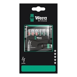 Wera® 05136385001 Bit-Check 12 Bi-Torsion 1 SB Bit-Check Impaktor, 12 Pieces, 175 mm OAL, Magnetic