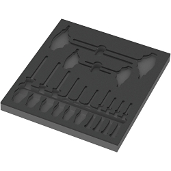 Wera® 05137312001 Screwdriver Set Foam Insert, 30 mm OAH x 344 mm OAW x 392 mm OAD