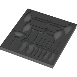 Wera® 05137313001 Screwdriver Set Foam Insert, 30 mm OAH x 344 mm OAW x 392 mm OAD