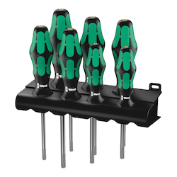 Wera® 05223161001 367/7 TORX® HF Screwdriver Set, 7 Pieces, Polished Chrome