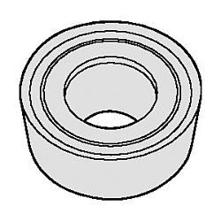WIDIA 2002473 High Performance Turning Insert, ANSI Code: RCGT0803M0AL1 HCK10, RCGT Insert, 0803 Insert, Round Shape, Positive Rake, Neutral Cutting, For Use On Non-Ferrous Metals, Carbide, Manufacturer's Grade: HCK10