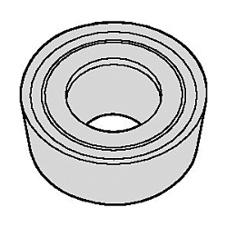 WIDIA 2002474 Turning Insert, ANSI Code: RCGT0803M0AL1 HWK10, RCGT Insert, 0803M0 Insert, Round Shape, Neutral Cutting, For Use On Non-Ferrous Metals, Carbide, Manufacturer's Grade: HWK10