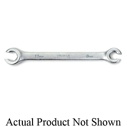 Williams® JHW10652 Double Headed Flare Nut Wrench, Satin Chrome, 10 x 12 mm Wrench, 6 Points, 6-1/8 in OAL