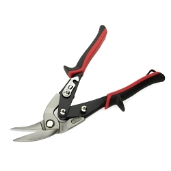 Williams® JHW28231 Aviation Snip, 18 ga Cold Rolled Steel/22 ga Stainless Steel Cutting, 1-3/16 in L of Cut, Left/Straight Snip, Plastic Handle, Comfort Grip