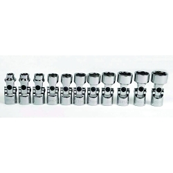Williams® JHW31939 Socket Set, 11 Pieces, Polished Chrome