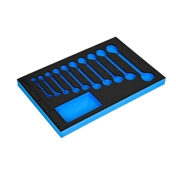 Williams® JHWF378213FM Foam Insert, For Use With 10 pc SAE Double Open End Angle Wrench Set