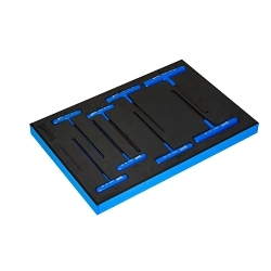 Williams® JHWFMWSHKT-8 T-Key Set, 8 Pieces, 2 to 10 mm Hex, Hex Drive, T-Handle