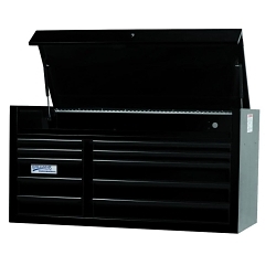 Williams® JHWW55TC10B Professional Top Chest, 28-1/2 in H x 55 in W x 24 in D, Aluminum Handle/Steel Drawer