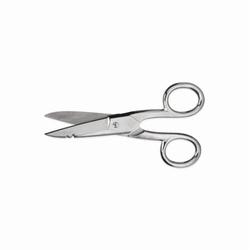 Crescent®17500000 Electrician Scissor, 1-3/4 in Length of Cut, 5-1/4 in OAL, Pointed Tip, Drop Forged Solid Steel Blade, Right/Left Hand