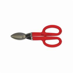Crescent®A10N Tinner Snip, 22 ga Low Carbon Steel Cutting, 2-1/2 in L of Cut, Straight/Wide Curve Snip, Drop Forged Tool Steel Blade, Cushioned Grip