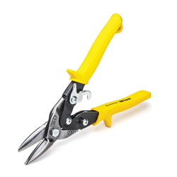 Crescent®M3R MetalMaster® Compound Action Aviation Snip, 18 ga Low Carbon Cold Rolled Steel Cutting, 1-1/2 in L of Cut, Left/Right/Straight/Slight Snip, Molybdenum Steel Blade, Alloy Steel/Vinyl Grip Handle, Non-Slip/Textured Grip