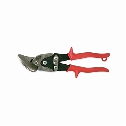 Crescent®M6R Aviation Snip, 18 ga Low Carbon Steel Cutting, 1-1/4 in L of Cut, Left/Straight Snip, Molybdenum Steel Blade, Non-Slip/Textured Grip