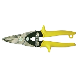 Crescent®MPC3N Metal Wizz® Snips, 20 ga Low Carbon Steel Cutting, 1-3/8 in L of Cut, Straight/Slight Curve Snip, Molybdenum Steel Blade, Alloy Steel Handle, Non-Slip/Textured Grip
