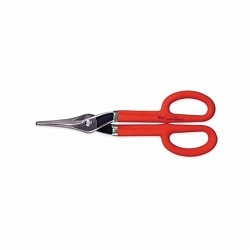 Crescent®V10N Combination Pattern Duckbill Snip, 24 ga Low Carbon Steel Cutting, 2-1/4 in L of Cut, Straight Snip, Drop Forged Tool Steel Blade, Cushioned Grip