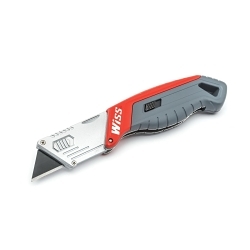 Crescent®WKF2 Utility Knife, 0.15 in W Tanto Serrated Blade, Steel Blade, 10 Blades Included, 6.87 in OAL