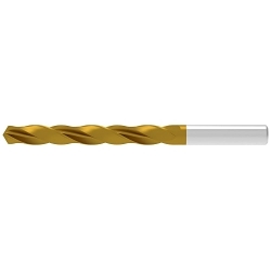 WNT 10171012 Type UNI Twist Drill, 0.0472 in Dia Cutter, (2) Flutes, 0.0472 in Dia Shank, 1.4961 in OAL, TiN Coated