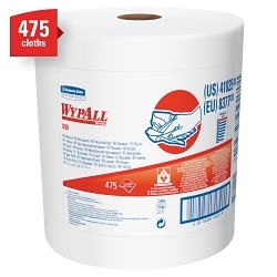 WypAll* ShopPro® 41025 X80Disposable Wiper, Hydroknit*, White