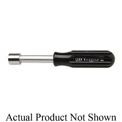 Weller® 13MMN Hex Drive Nutdriver, 13 mm, Hollow Shank, Black Fluted Handle, Polished Chrome