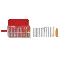 Weller® 99PRN Series 99® Screwdriver and Nutdriver Set, Phillips®/Slotted Point, #1, #2, 3/16 in, 1/4 in Point, 14 Pieces, Steel