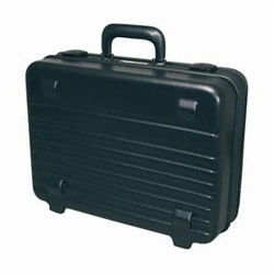 WellerĀ® TCMB100MT Tool Case, 12-5/8 in H x 5-3/4 in W x 17-3/4 in D, Polyethylene, Black