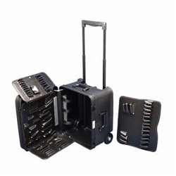 WellerĀ® TCMB100MTW Tool Case, 15 in H x 8 in W x 18 in D, Polyethylene, Black