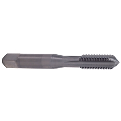 YG-1 YG Tap Cast T0C01342 Straight Flute Tap, #10-32 Thread, 1.5P-2P Bottoming Chamfer, 4 Flutes, Uncoated, Carbide