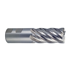 YG-1 SINE-POWER E2F64913 Center Cut Standard Chamfer End Mill, 1-1/2 in Dia Cutter, 3 in Length of Cut, 6 Flutes, 1-1/4 in Dia Shank, 5-1/2 in OAL, Uncoated