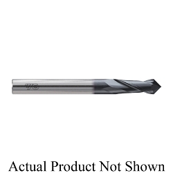 YG-1 YGBasix E5I33040 30 deg Helix Square Regular Length Standard Drill End Mill, 5/8 in Dia, 90 deg Point, 2 Flutes, 1-1/4 in L Flute, 1-1/4 in L of Cut, 5/8 in Dia Shank, 3-1/2 in OAL, Uncoated
