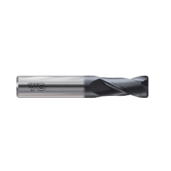 YG-1 YGBasix G9H96914N Regular Length Single End Standard Corner Radius End Mill, 1/4 in Dia Cutter, 0.09 in Corner Radius, 3/4 in Length of Cut, 2 Flutes, 1/4 in Dia Shank, 2-1/2 in OAL, AlCr