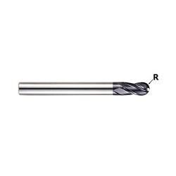 YG-1 X-POWER PRO GM210012 High Performance Long Length Ball Nose End Mill, 3/16 in Dia Cutter, 3/8 in Length of Cut, 4 Flutes, 3/16 in Dia Shank, 3-1/8 in OAL, Y
