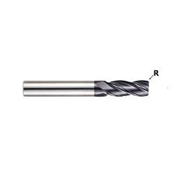 YG-1 X-POWER PRO GM649912 High Performance Regular Length Corner Radius End Mill, 3/8 in Dia Cutter, 0.09 in Corner Radius, 1 in Length of Cut, 4 Flutes, 3/8 in Dia Shank, 3 in OAL, Y