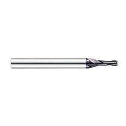 YG-1 X-POWER PRO GM810901 Short Length Square End Mill, 1 mm Dia Cutter, 2.5 mm Length of Cut, 2 Flutes, 6 mm Dia Shank, 40 mm OAL, AlTiN