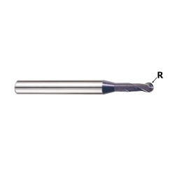 YG-1 X-POWER PRO GM886030 High Performance Ball Nose End Mill, 3 mm Dia Cutter, 4.5 mm Length of Cut, 2 Flutes, 6 mm Dia Shank, 55 mm OAL, Y