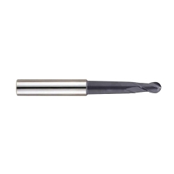 YG-1 X-POWER PRO GM963016 High Performance Ball Nose End Mill With Taper Neck, 1/4 in Dia Cutter, 1/2 in Length of Cut, 2 Flutes, 3/8 in Dia Shank, 4-3/8 in OAL, Y