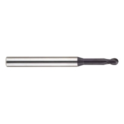 YG-1 X-POWER PRO GM967901 High Performance Ball Nose End Mill, 1/32 in Dia Cutter, 3/64 in Length of Cut, 2 Flutes, 1/8 in Dia Shank, 2 in OAL, Y