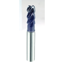 YG-1 TitaNox Power GMG41922 Center Cut Metric Variable Helix Corner Radius End Mill With Double Core, 25 mm Dia Cutter, 1.5 mm Corner Radius, 55 mm Length of Cut, 4 Flutes, 25 mm Dia Shank, 130 mm OAL, Y