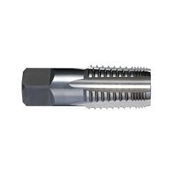 YG-1 S1020 High Performance Square Shank Pipe Tap, Interrupted/Taper Thread Profile, 0 deg Helix, 1/16-27 Thread