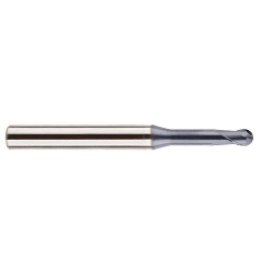 YG-1 SEM846006016S SEM846 High Performance Ball End Mill, 0.0236 in Dia Cutter, 0.6 mm Length of Cut, (2) Flutes, 0.236 in Dia Shank, 45 mm OAL, AlCrN