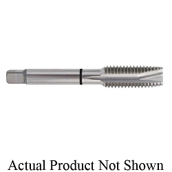 YG-1 T4403C T4-C Multi-Purpose Single End Spiral Point Tap, Right Hand Cutting, 1/4-20 Thread, H3 Thread Limit, Plug Chamfer, 3 Flutes, TiCN Coated, HSS-EX