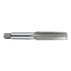 YG-1 T6315246 Square Shank Straight Flute Hand Tap, M4x0.7 Thread, D4 Thread Limit, Tapered Chamfer, 4 Flutes, Oxide Treated, HSS