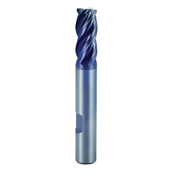 YG-1 V7 PlusA UGMF71986 Center Cut High Performance Multiple Helix Standard Length Corner Radius End Mill, 1/2 in Dia Cutter, 0.15 in Corner Radius, 1-1/4 in Length of Cut, 4 Flutes, 1/2 in Dia Shank, 3 in OAL, Y