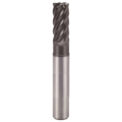 YG-1 UGMH09973 UGMH09 V7 PlusA Center Cut Extended Length Imperial Corner Radius End Mill, 1 in Dia Cutter, 0.19 in Corner Radius, 1-1/4 in Length of Cut, 6 Flutes, 1 in Dia Shank, 4 in OAL, Y